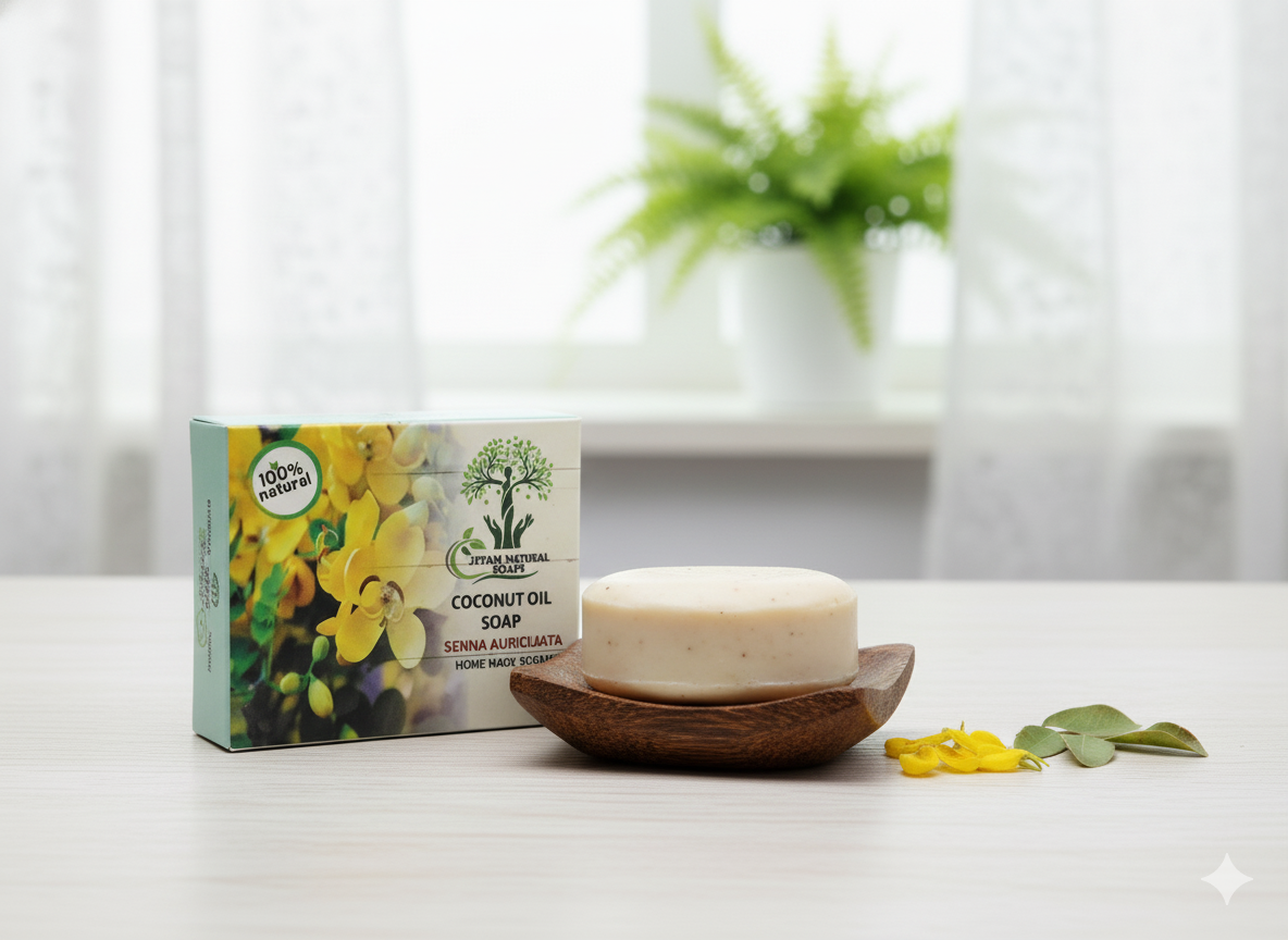 Coconut Oil & Senna Auriculata (ஆவாரம் பூ) Soap