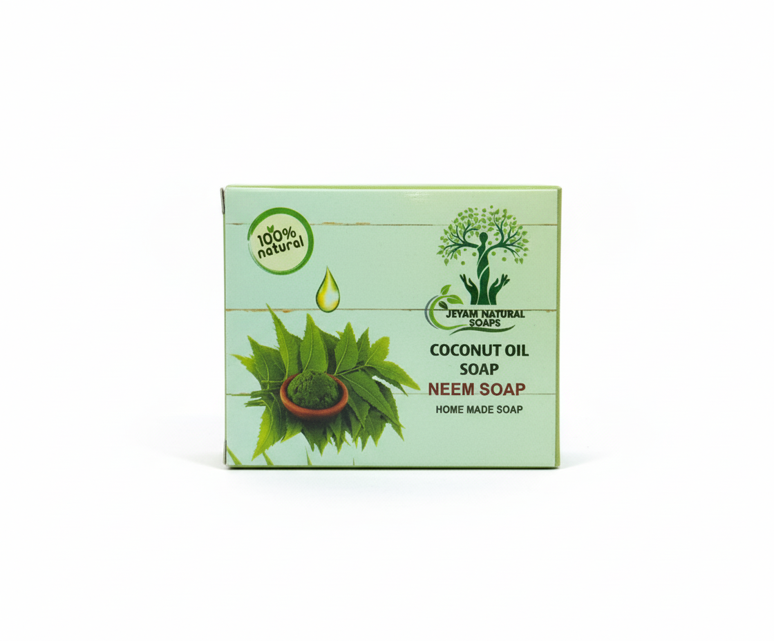 Coconut Oil and Neem (வேப்பிலை) Soap - Image 2